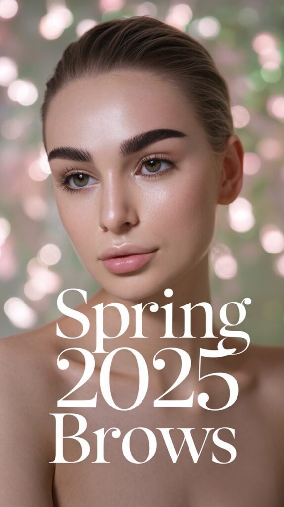 Fluffy, feathery laminated brows brushed upward for a full and defined look