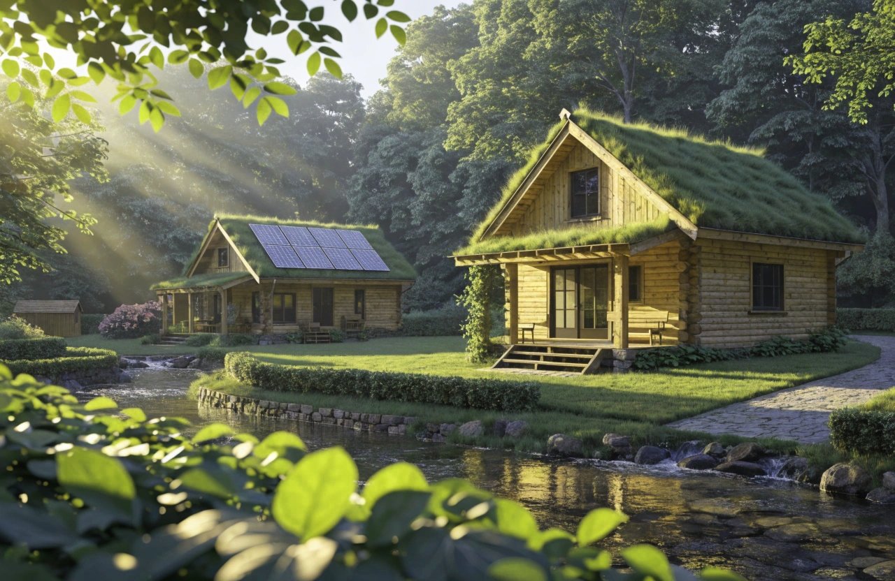 Sustainable home and garden maintained through the seasons