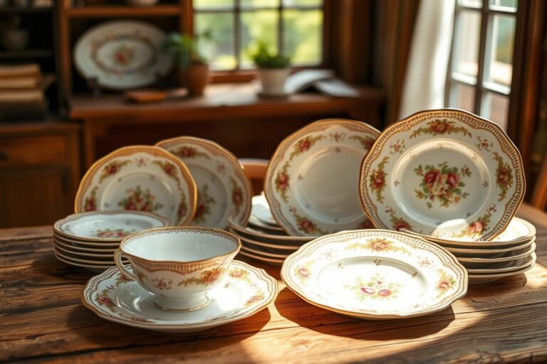 use of vintage plates