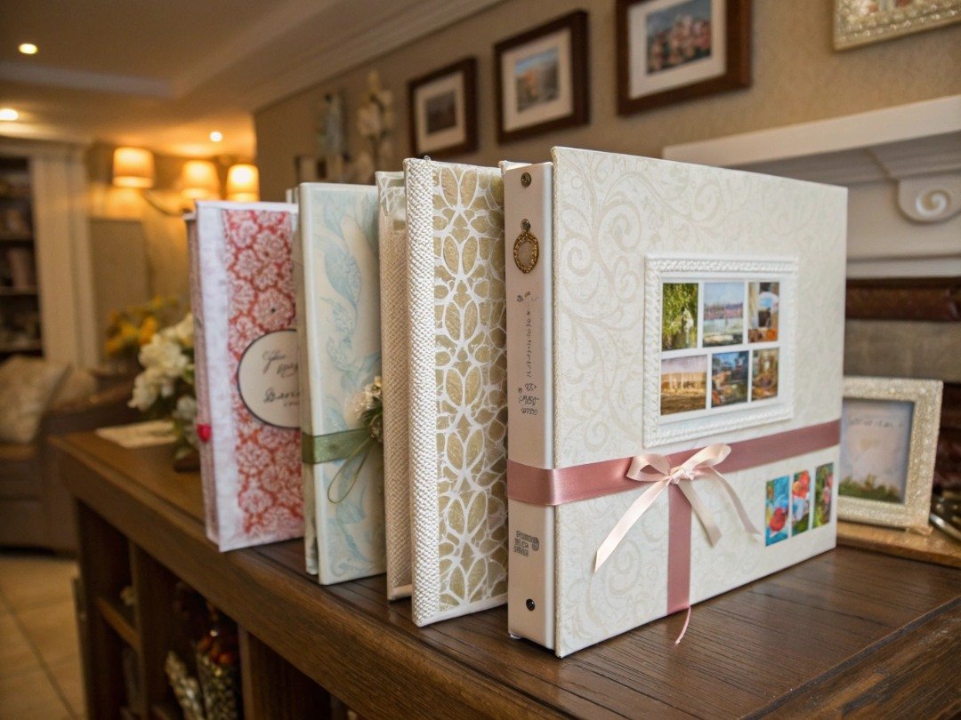 Decorated photo album idea for a personalized Christmas present