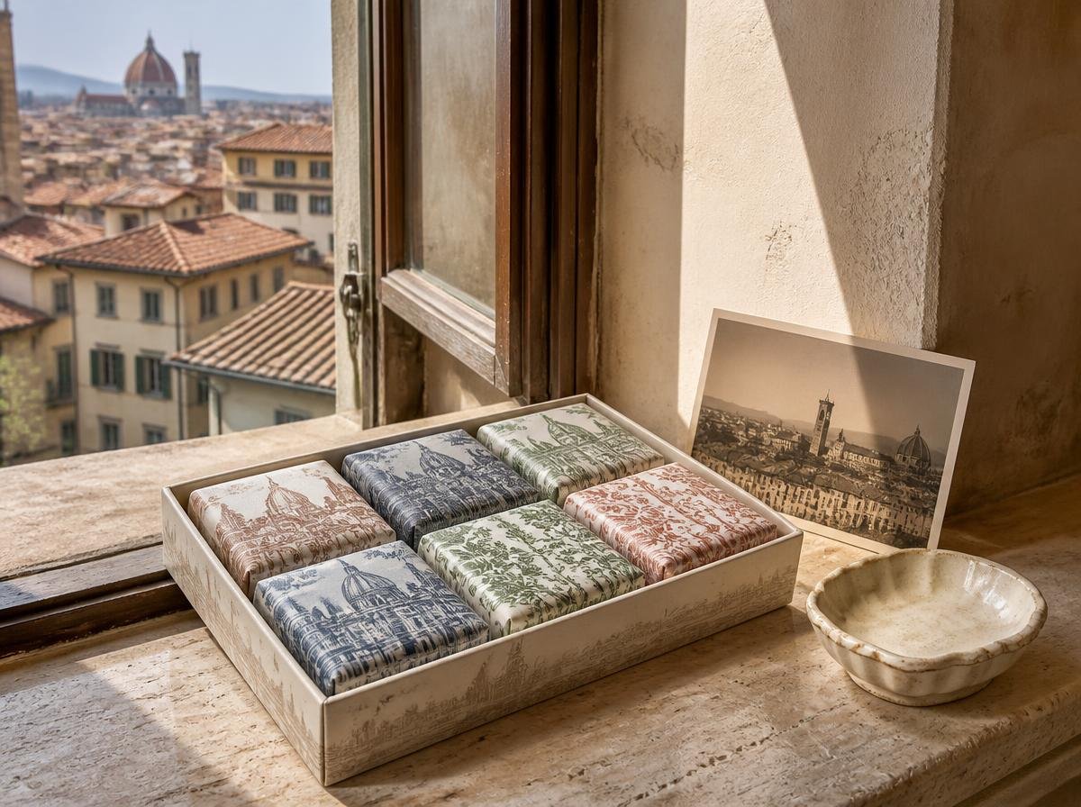 Florentine-inspired soap gift set